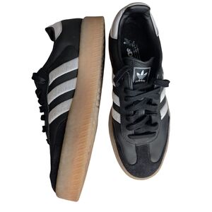 Adidas Sambae Platform Sneakers Black Size Mens 8.5